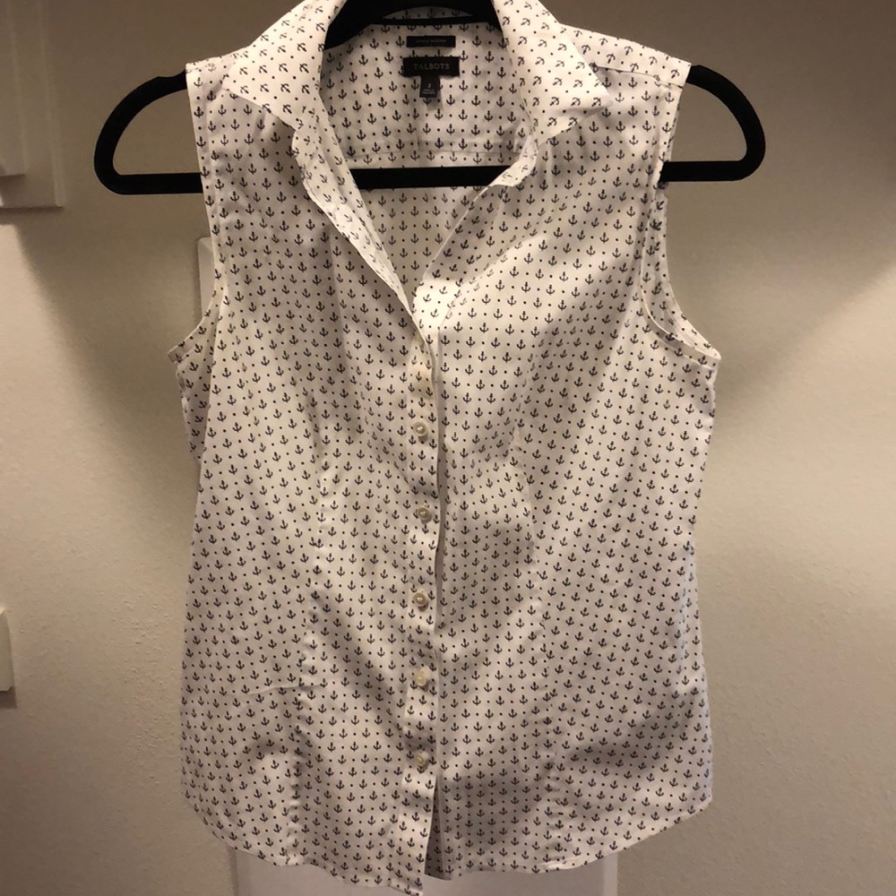 Talbots sleeveless top